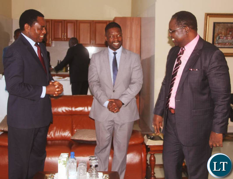 HH with Bishop Imakando and Pastor Chileshe
