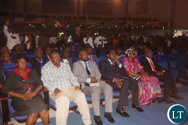 Congregants at Bread of Life Blessings Centre in Lusaka