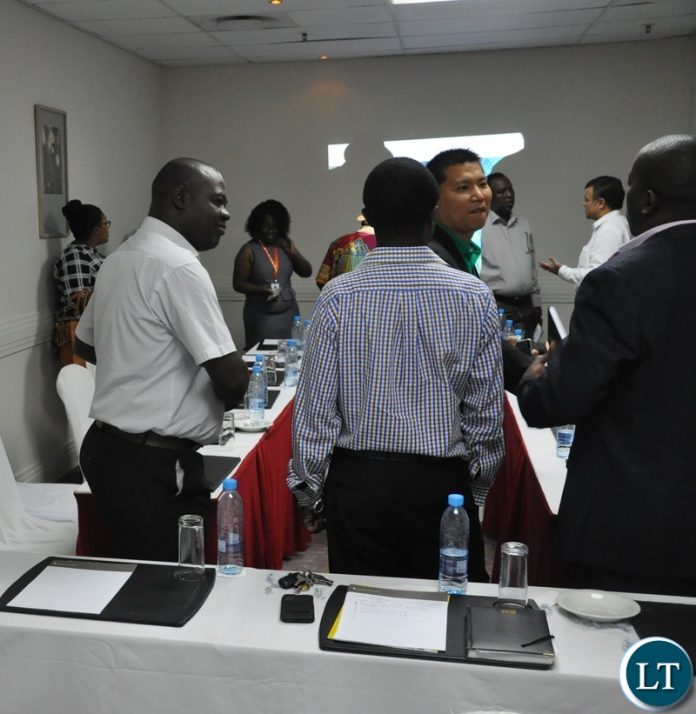 Prime TV owner Gerald Shawa and others with TopStar CEO Leo Liao