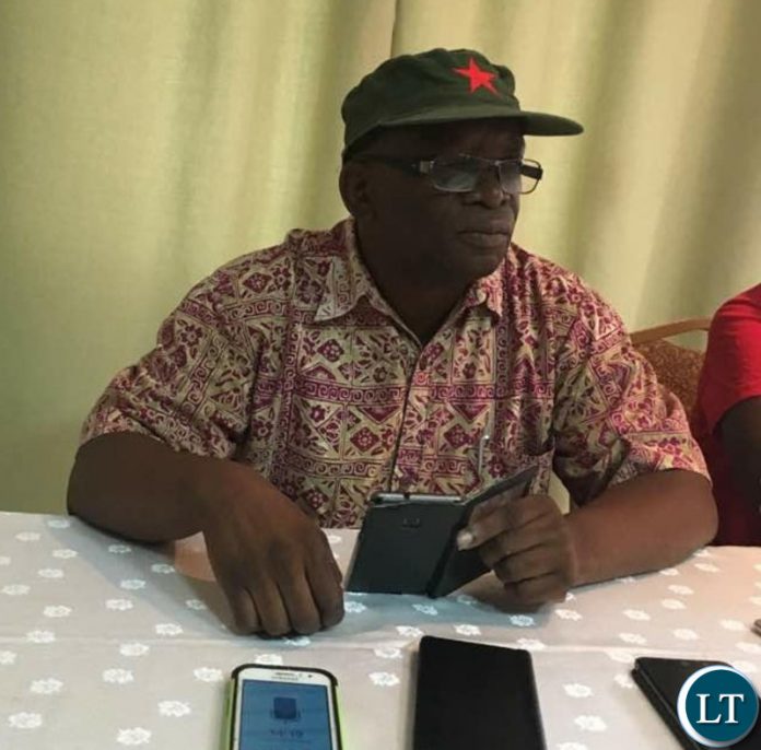 Dr Musumali addressing a media briefing