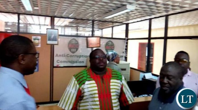 Mr Kambwili at ACC Headquaters