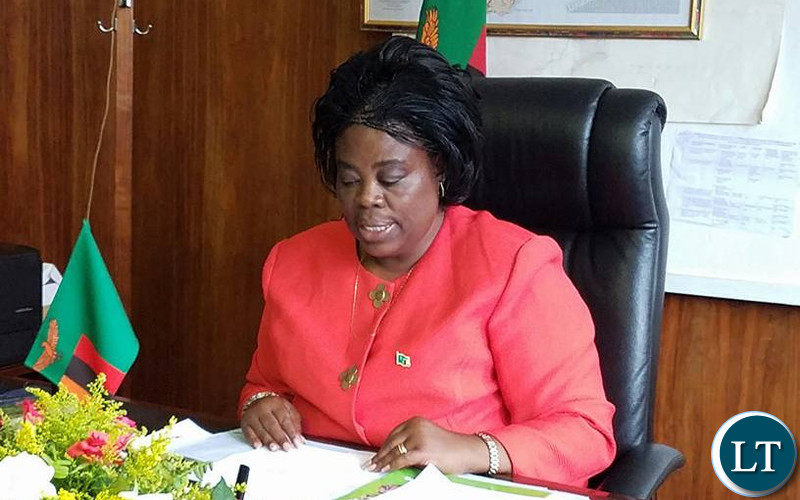 Jean kapata, MP, Minister of Lands and Natural Resources