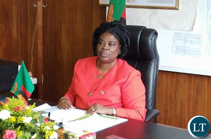 Jean kapata, MP, Minister of Lands and Natural Resources