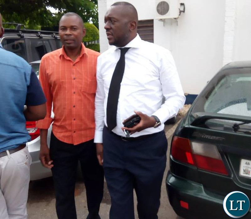 Mazabuka Central Member of Parliament Garry Nkombo at CfB Medical Centre visiting Mr Kambwili
