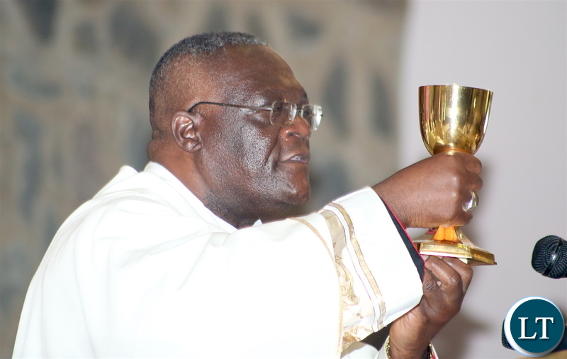 Archdiocese of Lusaka Archbishop Dr Alick Banda