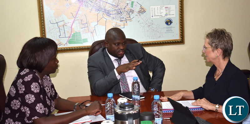 Alexander Chiteme, Director DC Catherine Lishomwa and World Bank Country Manager Ina-Marlene Ruthenberg
