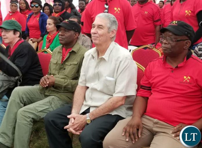 Cuban Ambassador to Zambia, Nelson Pages Vilas, at the launch of Fred M'membe party