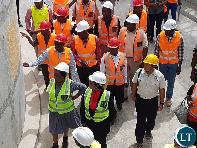 Labour Minister Joyce Nonde at ECL Mall in Kitwe