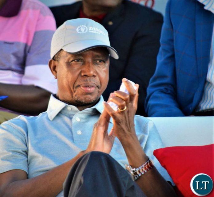 PRESIDENT Edgar Lungu at the 2018 Zanaco Masters Golf Tournament finals