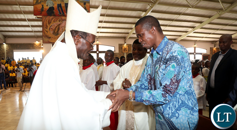President Lungu Thanks Bishop Mpundu
