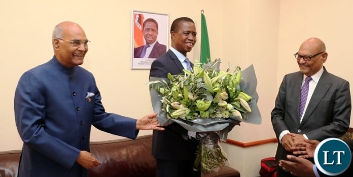 Vedanta Resources PLC Chairman Mr Ail Agarwal meets Indian President and President Lungu at Business Forum in Lusaka08I0109 Vedanta Resources PLC Chairman Mr Ail Agarwal meets Indian President and President Lungu at Business Forum in Lusaka08I0109