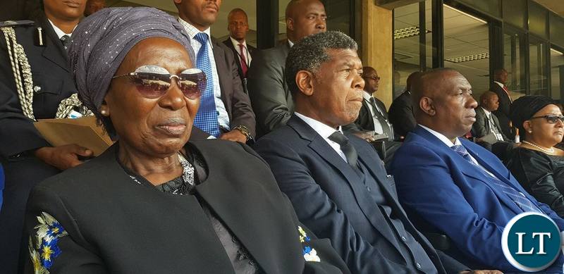 Vice President Inonge Wina at Winnie Mandela's Funeral