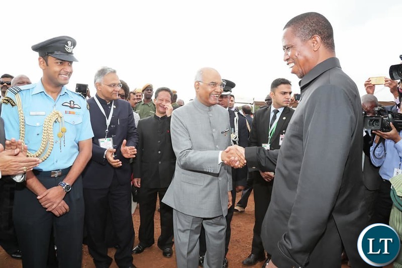 President Edgar Lungu and visiting President of India Shri Ram Nati Kovind today launched works to decongest Lusaka roads
