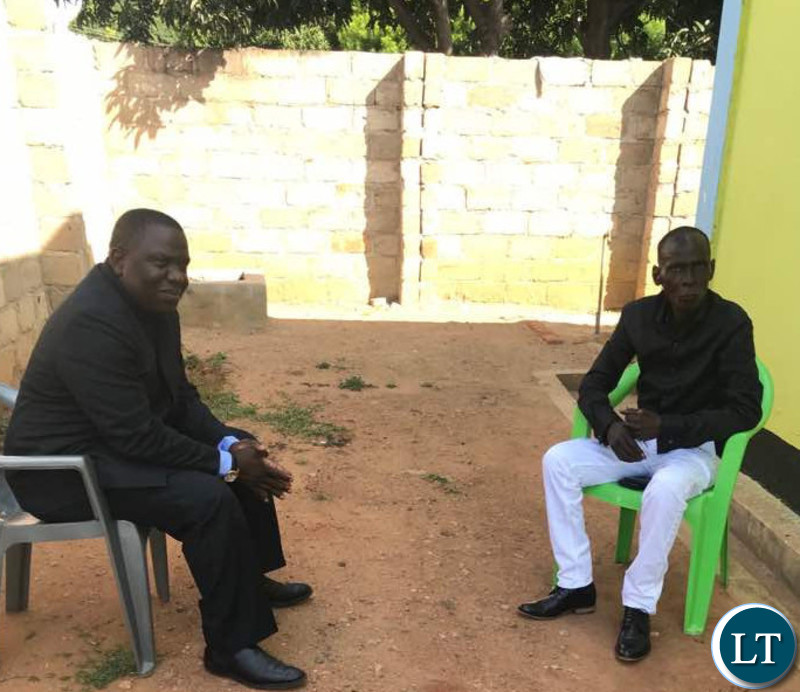 Mr Kalaba held talks with Paramount Chief Mpezeni of the Ngoni people at his palace.