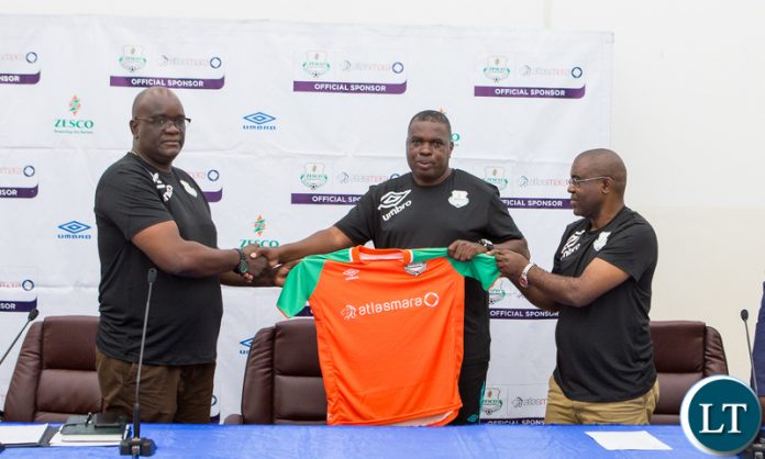 George Lwandamina being officially unveiled