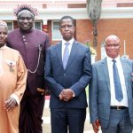President Edgar Lungu Pose with Recipients of Honours and Awards at State house during the African Freedom day08I4163
