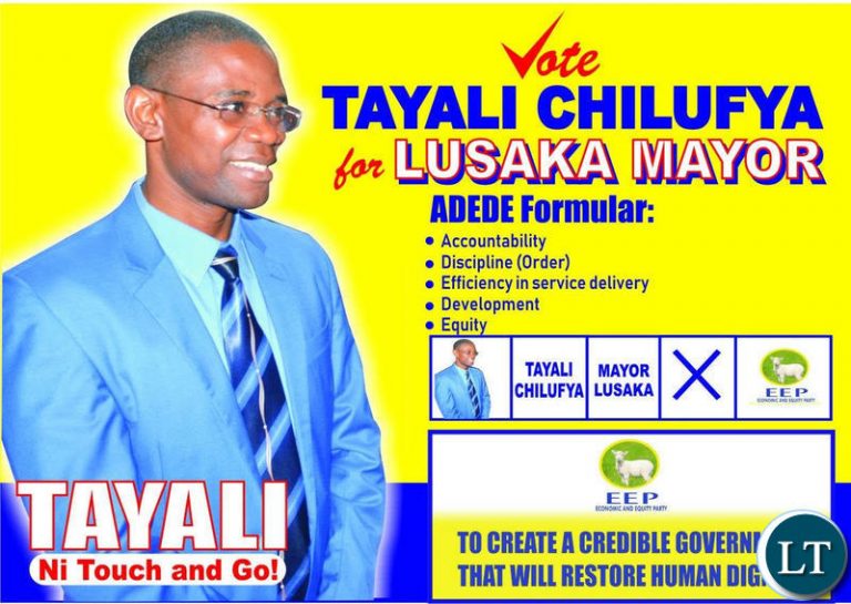 Chilufya Tayali to contest for  Lusaka Mayor