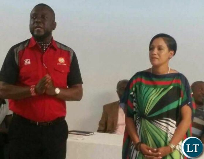 Gary Nkombo with Charmaine Mehl Musonda