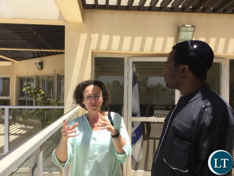 UPP leader Savior Chishimba on a conducted VIP study tour of Ariel University