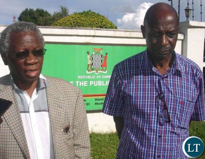 Mr Fresher Siwale and Mr Mike Mulongoti when they went to file a complaint to the Office of the Public Protector about President Lungu's identify recently. Mr Fresher Siwale and Mr Mike Mulongoti when they went to file a complaint to the Office of the Public Protector about President Lungu's identify recently.