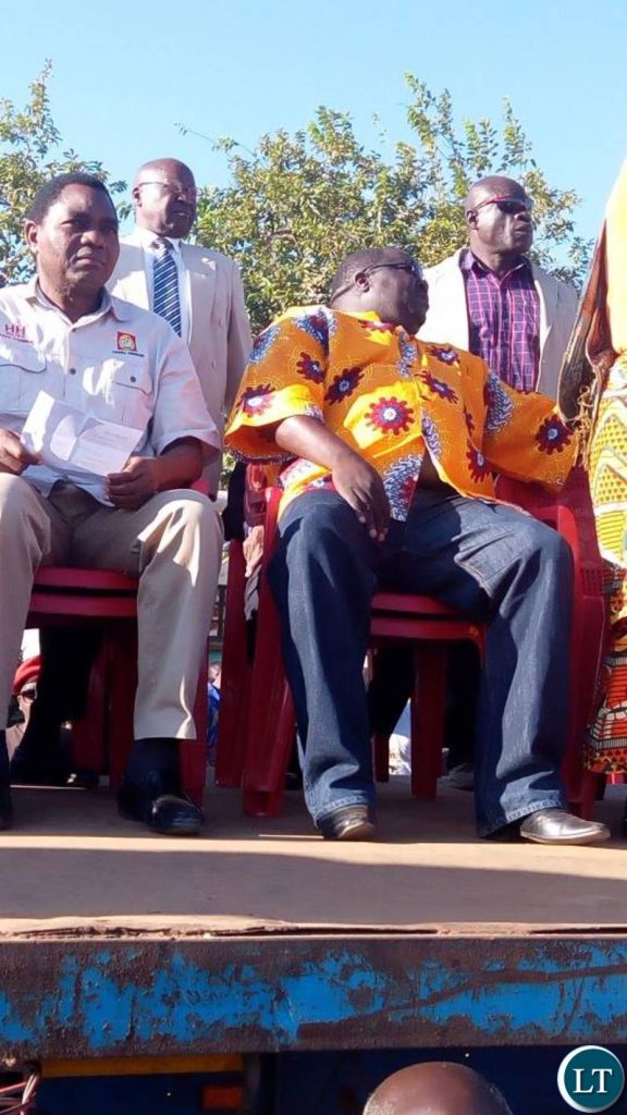 HH with Kambwili campaigning in Chilanga