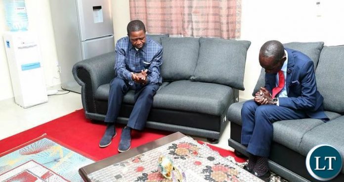 President Lungu with Chief Mpezeni