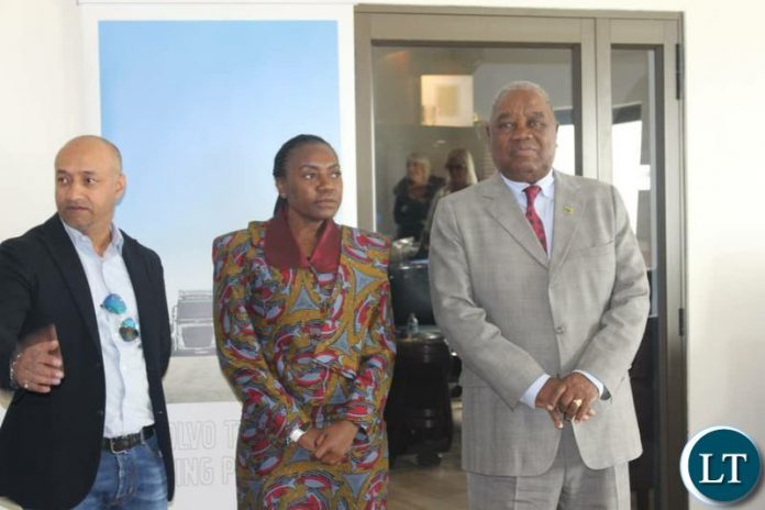 Former President Rupiah Banda and wife at the launch of additional fleet for Time Trucking Company ,a Zambian registered trucking company In Boksburg South Africa, Former President Rupiah Banda and wife at the launch of additional fleet for Time Trucking Company ,a Zambian registered trucking company In Boksburg South Africa,