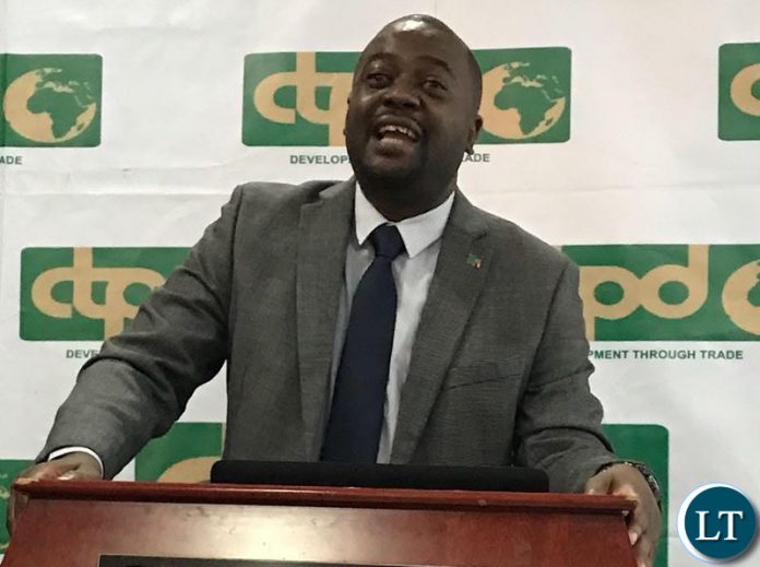 Trade Consultant Trevor Simumba making a presentation during the launch of his study “He Who Pays the Piper” which focuses on Chinese debt. Trade Consultant Trevor Simumba making a presentation during the launch of his study “He Who Pays the Piper” which focuses on Chinese debt.