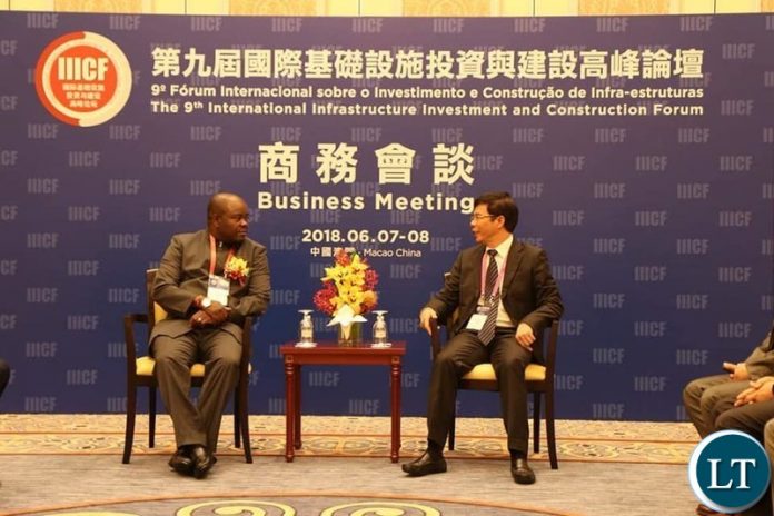 Housing and Infrastructure Development Minister Hon. Ronald Chitotela at the he International Infrastructure Investment and Construction Forum in China