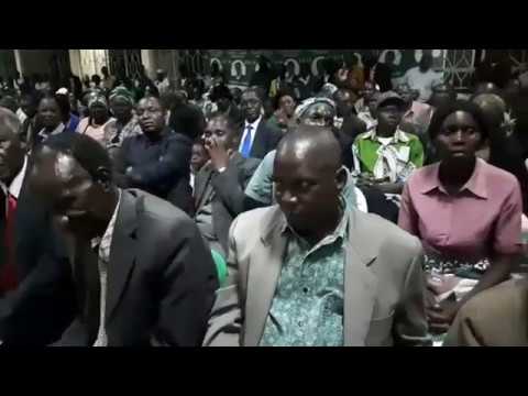 President Lungu addressing PF members in Mongu