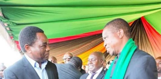HH and President Lungu meet at late Munkombwe’s burial in Choma