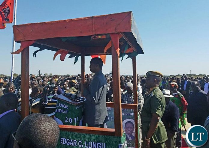 President Lungu told hundreds of Lukulu and President Lungu addressing Mitete residents