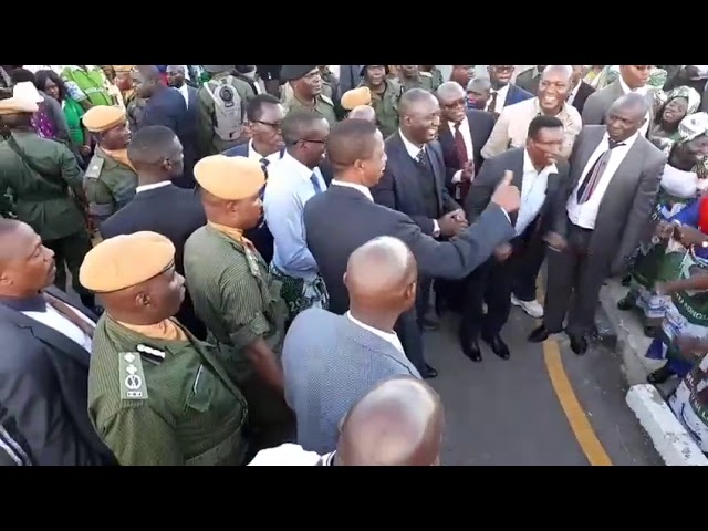 President Lungu’s Arrival in Kitwe