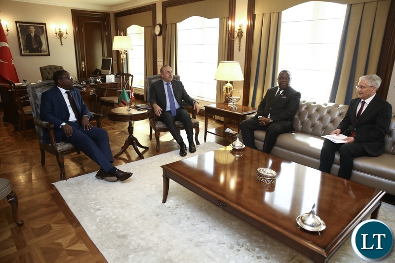 Minister of Foreign Affairs Joseph Malanji with his Turkish counterpart Mevlut Cavusoglu in AnkaraMinister of Foreign Affairs Joseph Malanji with his Turkish counterpart Mevlut Cavusoglu in Ankara