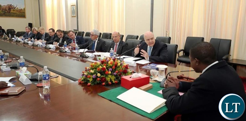 EU diplomats meeting with President Lungu