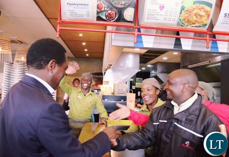 HH gets some love from workers at Nandos