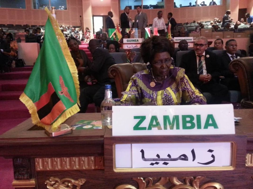 Inonge Wina arrives in Ethiopia for AU heads Summit