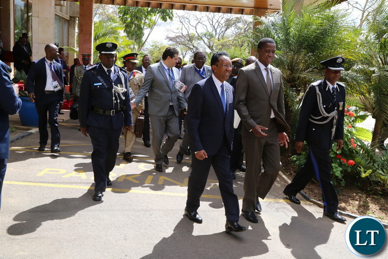 President Edgar Lungu with other Comesa Heads of State Pose for a Group Photograph after the official opening of the 20th Summit of the Comesa Heads of State and Government in Lusaka