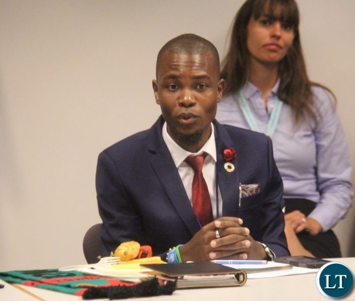 Daniel Sichilongo, Zambia’s ActionAid Youth Leadership Programme Envoy at round-table meeting themed; “Strengthening Youth Leadership to Create Sustainable and Resilient Societies,” on the sidelines of the ongoing High Level Political Forum at the Permanent Mission of Denmark to the United Nations.