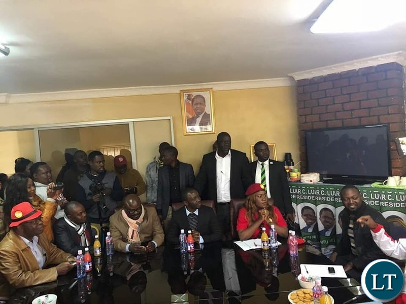 Meeting of PF and UPND at the PF Party Headquarters