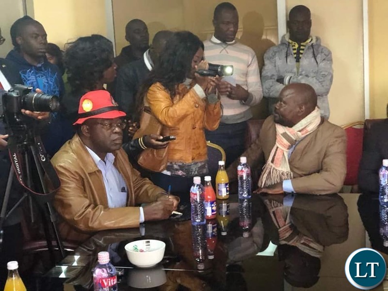 Meeting of PF and UPND at the PF Party Headquarters