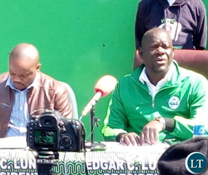 Patriotic Front -PF- Secretary General Hon Davies Mwila