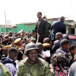 President Edgar Lungu address COMESA traders after touring the gutted market 08I0948