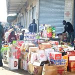 Some of the goods that remained after the inferno at COMESA market