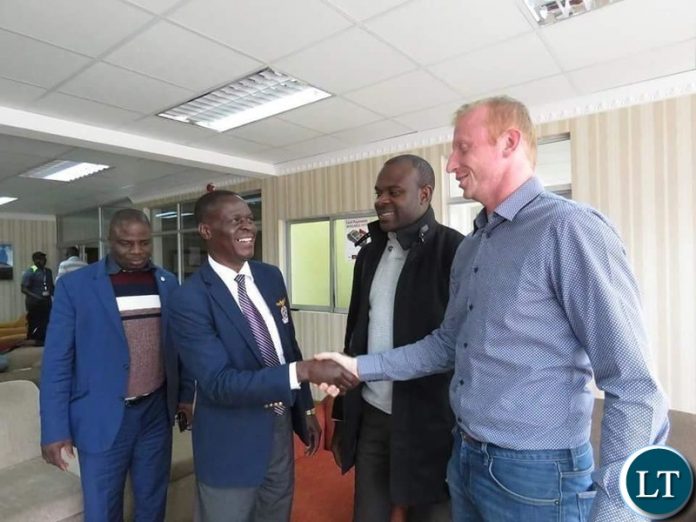 Zambia National Soccer team Coach Sven Vandebroeck