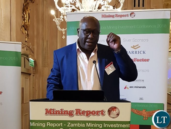 Chief Executive Officer, ZCCM Investments Holdings Dr. Pius Kasolo addressing the Zambia Mining Investment conference 2018 Chief Executive Officer, ZCCM Investments Holdings Dr. Pius Kasolo addressing the Zambia Mining Investment conference 2018