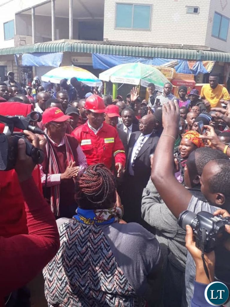  Mr Hichilema engages with Marketeers at COMESA market