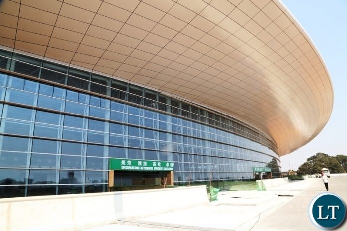 Looks of the 82% New Passenger Terminal at Kenneth Kaunda International (KKIA) the facility costing $360 million