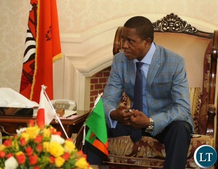 President Edgar Lungu at State House