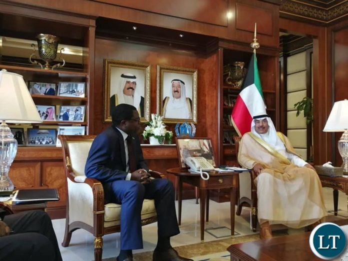 Minister of Foriegn Affairs Joseph Malanji in Kuwait